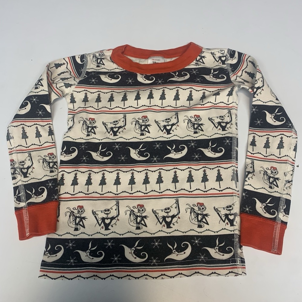 Hanna Andersson Disney Nightmare Before Christmas Pajama Top Kids 110 5 Boy Girl